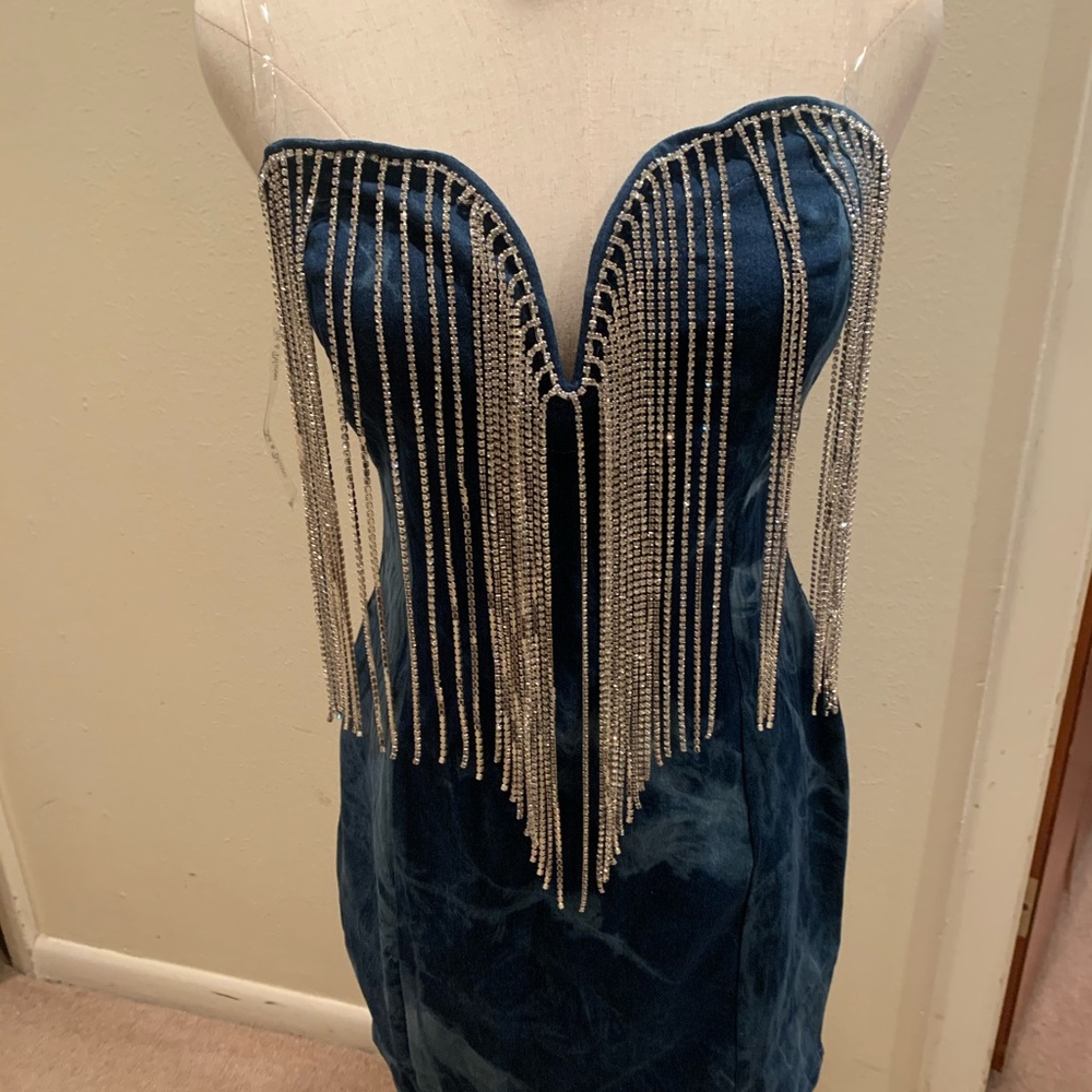 Boutique dress with rhinestones